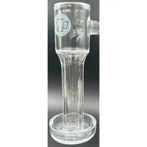 Vysoký quartzový insert (tower design) pro slurper banger s logem 710MERCHANDISE. Čisté sklo, texturovaná základna, určený pro nízkoteplotní dabování.